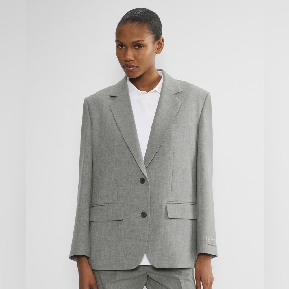 Babaton Light Gray Blazer